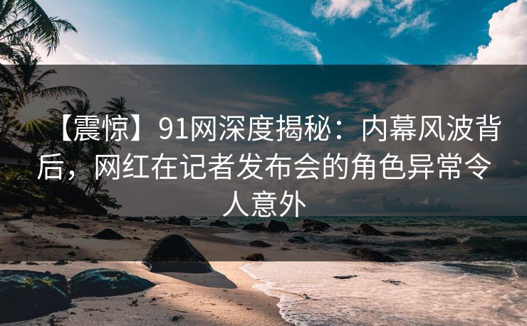 【震惊】91网深度揭秘：内幕风波背后，网红在记者发布会的角色异常令人意外